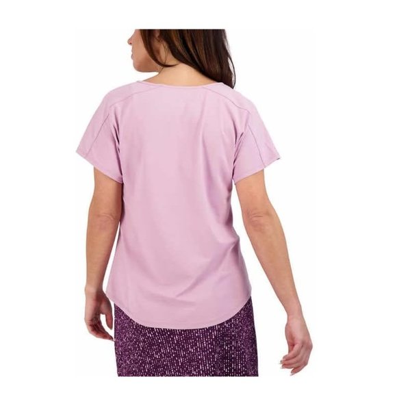 NWT Tranquility By Colorado Clothing Women's V Neck Top Pink Size L $45 8D049 - Picture 2 of 2